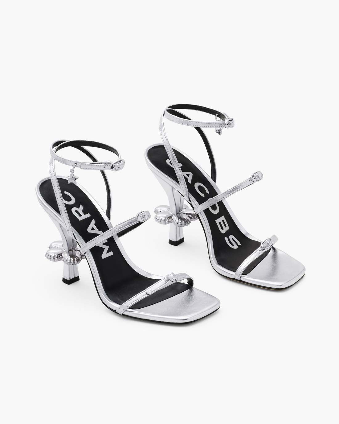 The Metallic Leather Daisy Heel Silver Marc Jacobs / SHOES|NEW ARRIVALS