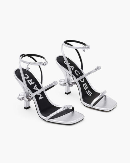 The Metallic Leather Daisy Heel Silver Marc Jacobs / SHOES|NEW ARRIVALS