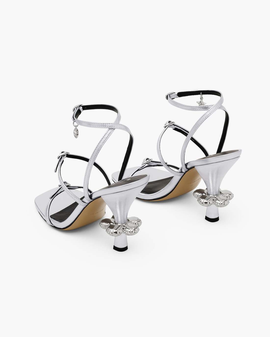 The Metallic Leather Daisy Heel Silver Marc Jacobs / SHOES|NEW ARRIVALS