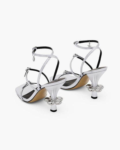 The Metallic Leather Daisy Heel Silver Marc Jacobs / SHOES|NEW ARRIVALS