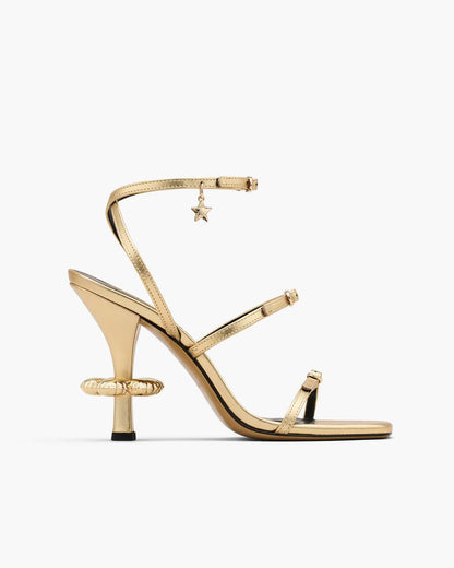 The Metallic Leather Daisy Heel Gold Marc Jacobs / SHOES