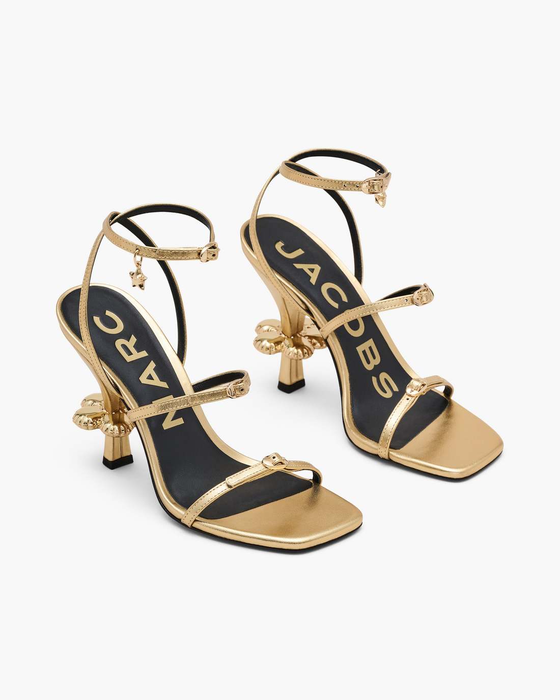 The Metallic Leather Daisy Heel Gold Marc Jacobs / SHOES