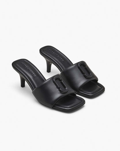 The Leather J Marc Heeled Sandal Black Marc Jacobs / SHOES
