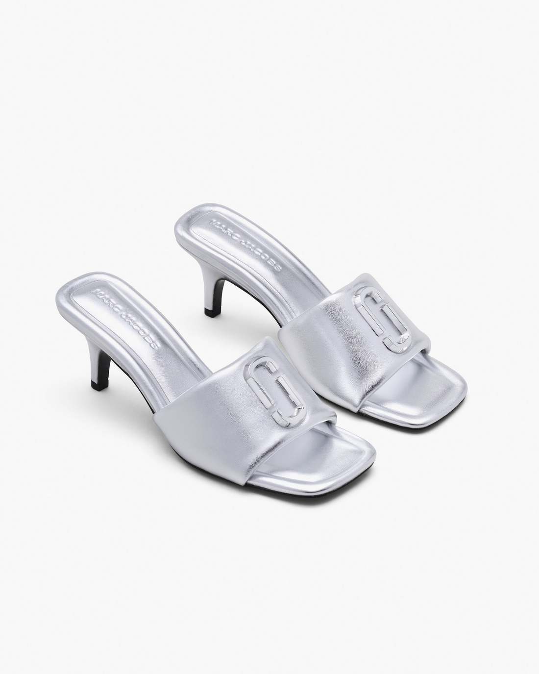 The Metallic J Marc Heeled Sandal Silver Marc Jacobs / SHOES