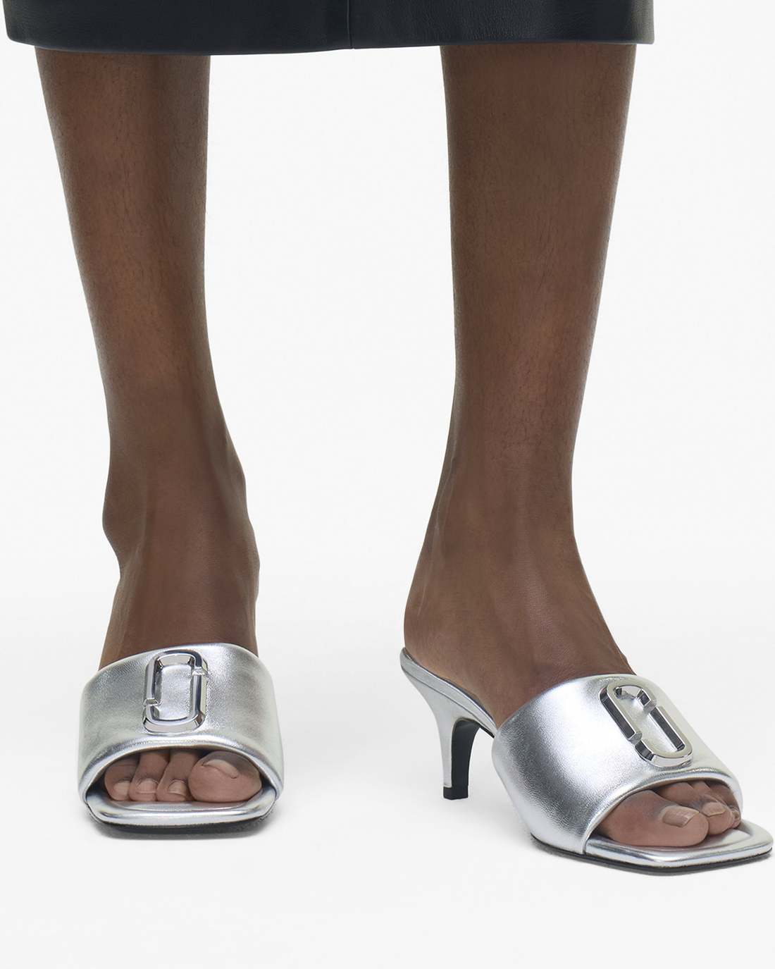 The Metallic J Marc Heeled Sandal Silver Marc Jacobs / SHOES