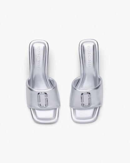 The Metallic J Marc Heeled Sandal Silver Marc Jacobs / SHOES