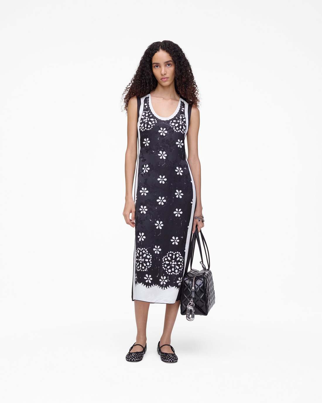 Trompe L'Oeil Eyelet Dress Black/White Marc Jacobs / READY TO WEAR|NEW ARRIVALS