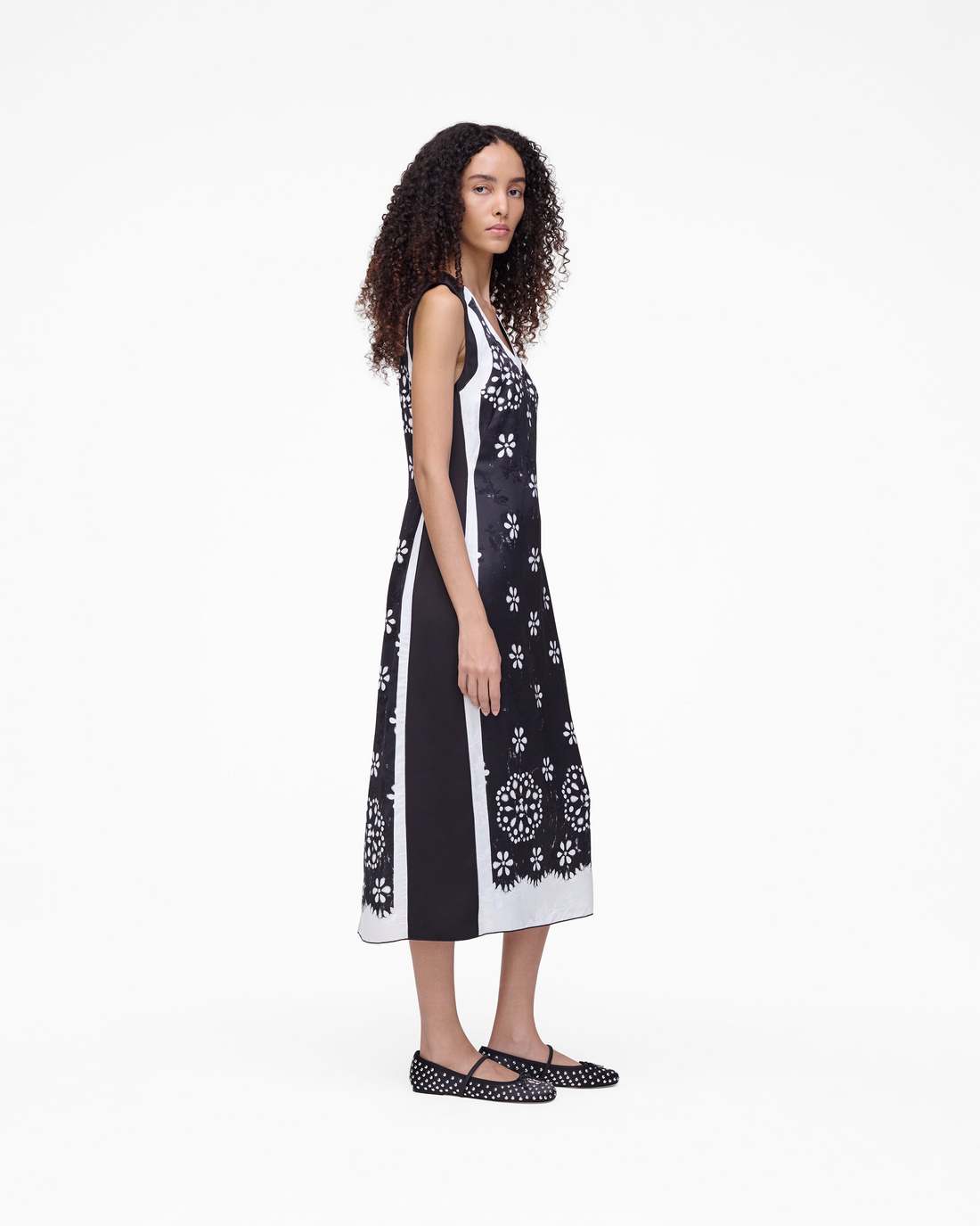 Trompe L'Oeil Eyelet Dress Black/White Marc Jacobs / READY TO WEAR|NEW ARRIVALS