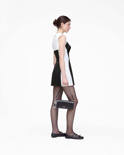 Seamed Up Satin Dress Black/White Marc Jacobs / READY TO WEAR|NEW ARRIVALS