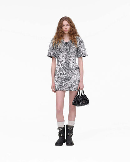 Sequin V-Neck Knit Dress Silver Marc Jacobs / READY TO WEAR|NEW ARRIVALS