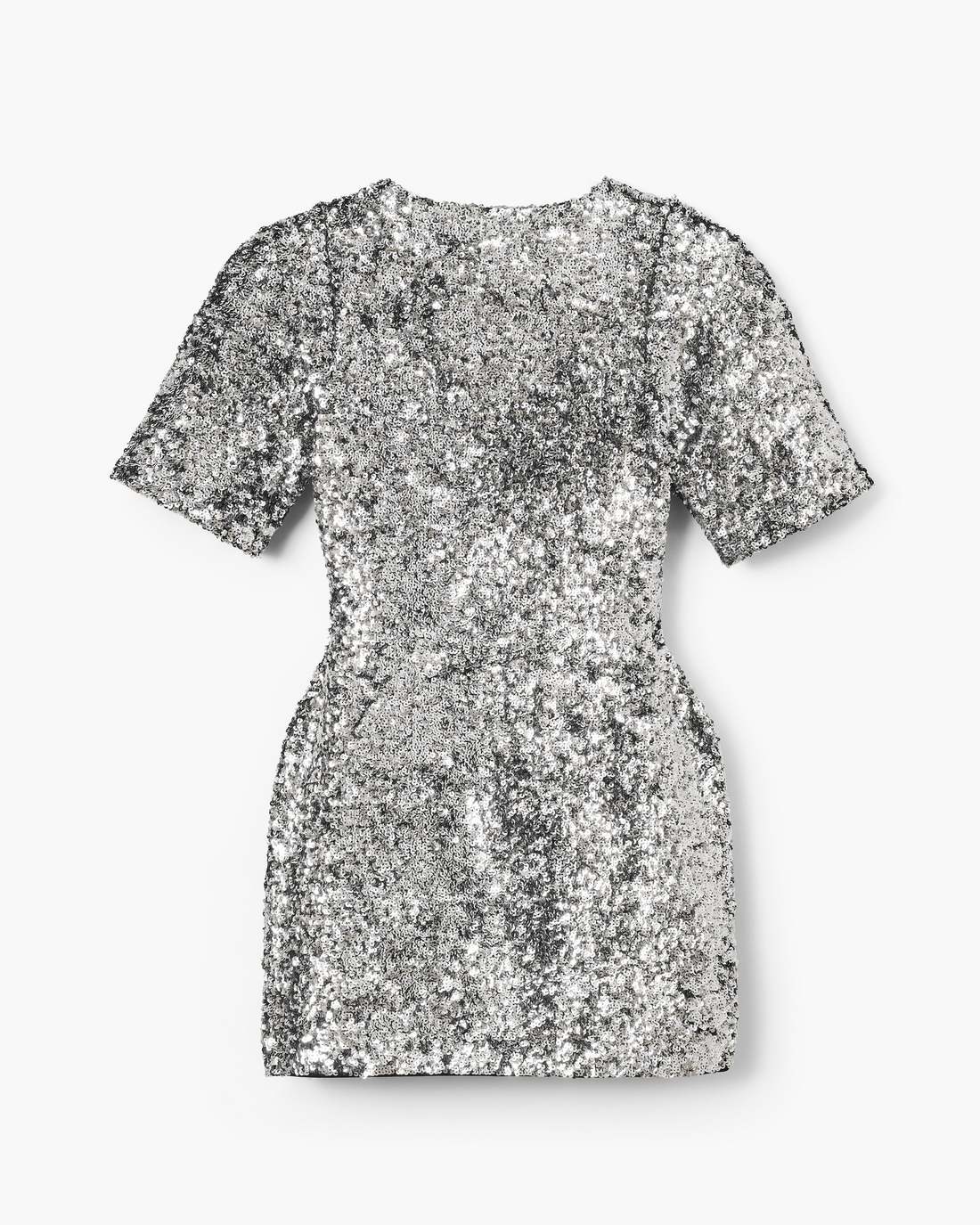 Sequin V-Neck Knit Dress Silver Marc Jacobs / READY TO WEAR|NEW ARRIVALS