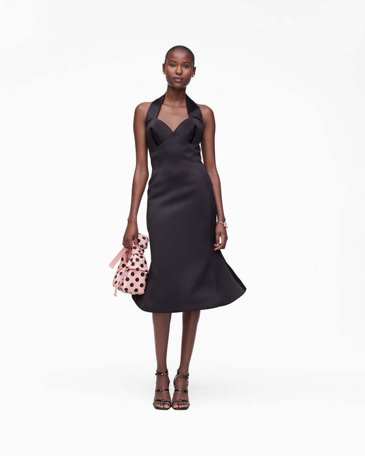Sculpted Satin Halter Dress Black Marc Jacobs / READY TO WEAR|NEW ARRIVALS
