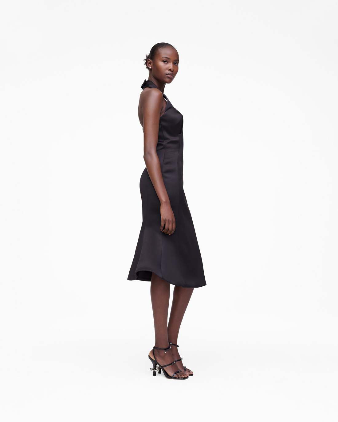 Sculpted Satin Halter Dress Black Marc Jacobs / READY TO WEAR|NEW ARRIVALS