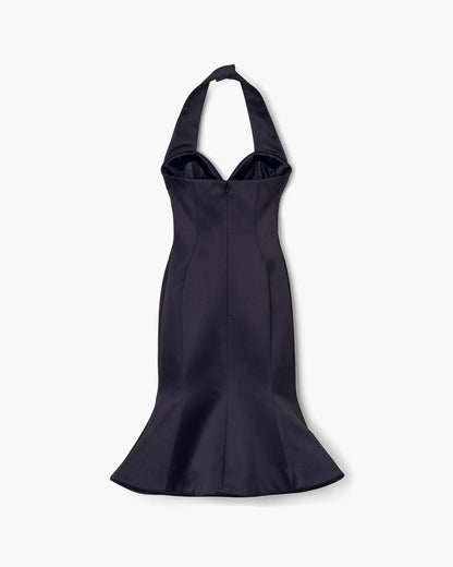Sculpted Satin Halter Dress Black Marc Jacobs / READY TO WEAR|NEW ARRIVALS
