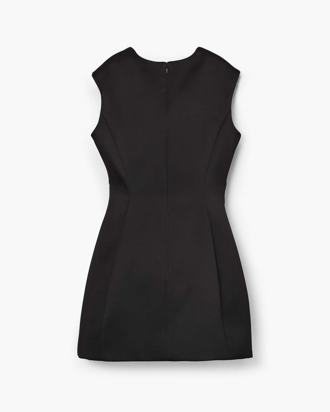 Seamed Up Satin Dress Black Marc Jacobs / READY TO WEAR