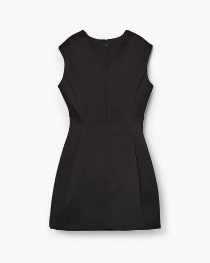 Seamed Up Satin Dress Black Marc Jacobs / READY TO WEAR