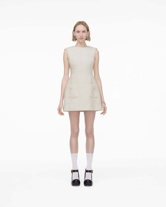 Sculptural Tweed Dress Ivory Marc Jacobs / READY TO WEAR