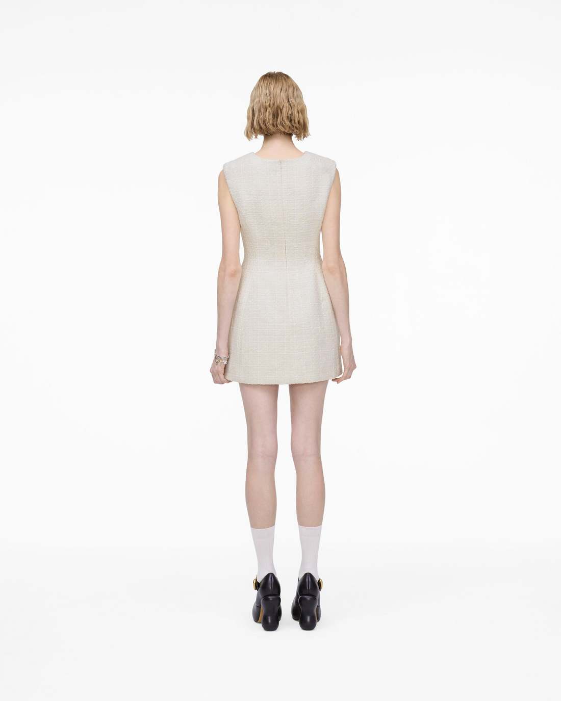 Sculptural Tweed Dress Ivory Marc Jacobs / READY TO WEAR