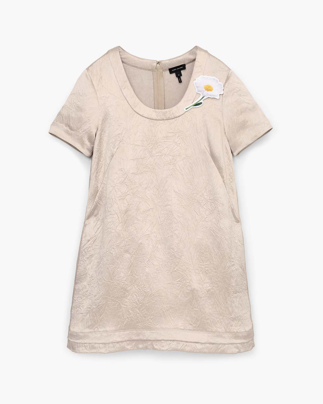 Crushed Satin Dress Champagne Marc Jacobs / READY TO WEAR