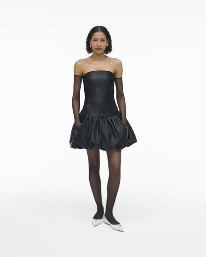 The Leather Bubble Dress Black Marc Jacobs / READY TO WEAR
