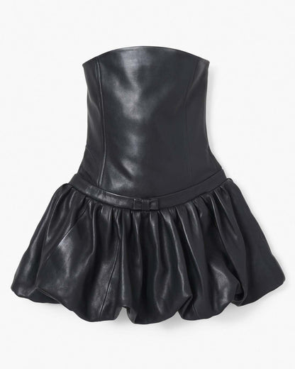 The Leather Bubble Dress Black Marc Jacobs / READY TO WEAR
