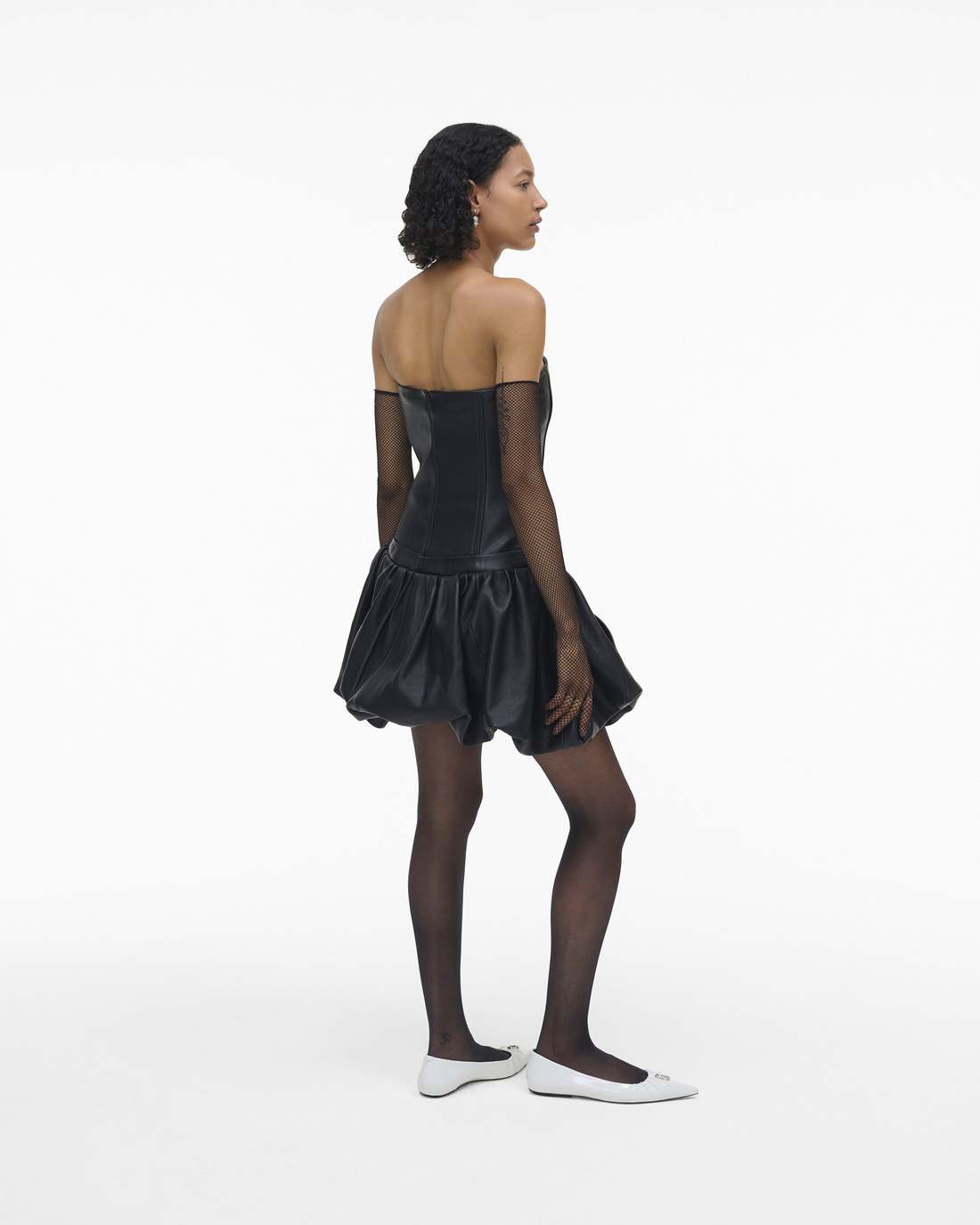 The Leather Bubble Dress Black Marc Jacobs / READY TO WEAR