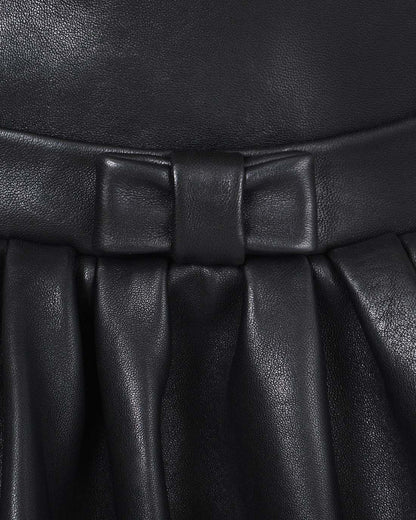 The Leather Bubble Dress Black Marc Jacobs / READY TO WEAR