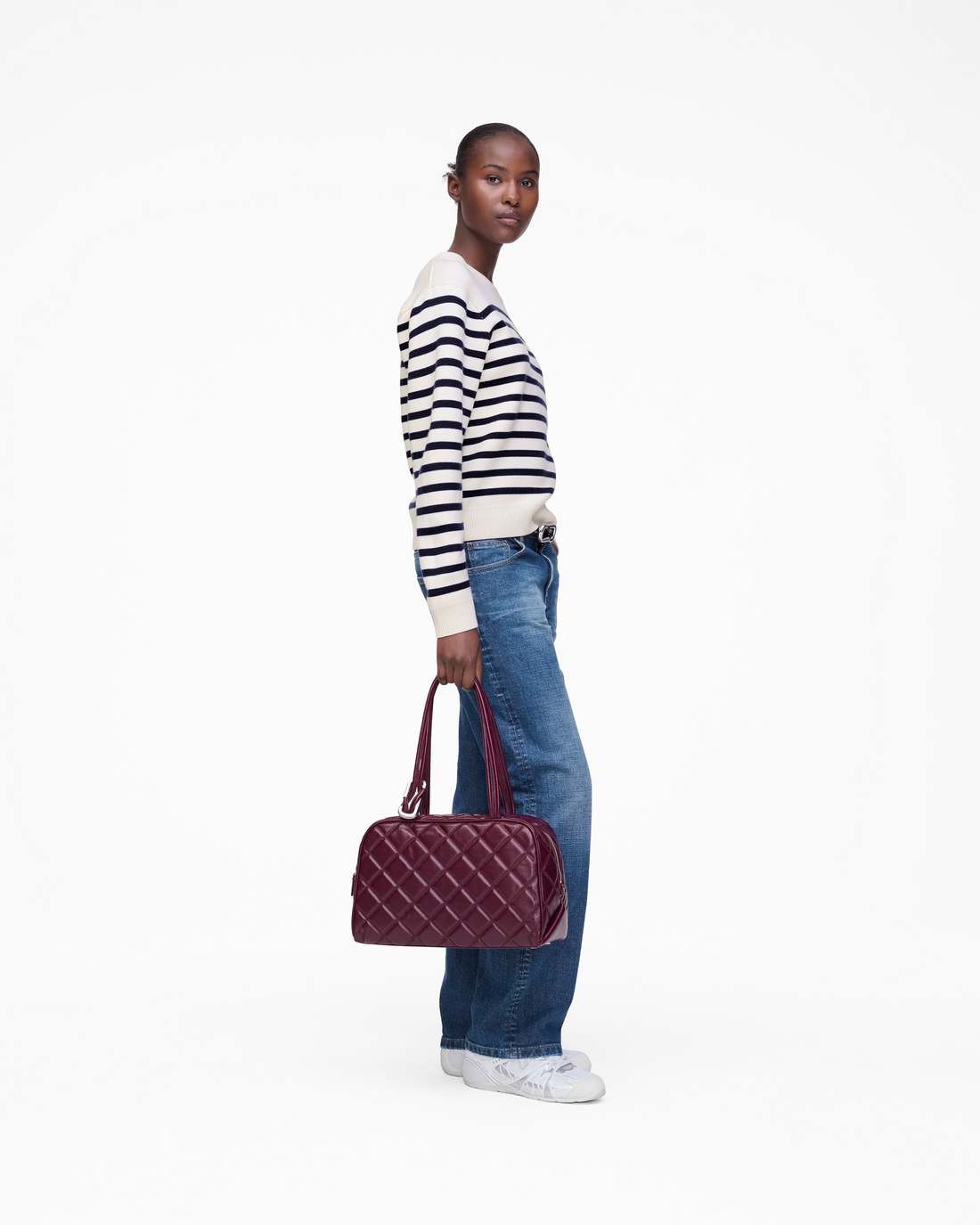 Marc Jacobs Breton Stripe Crewneck White/Navy