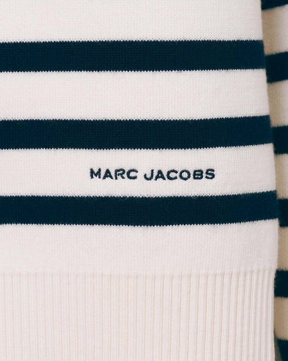 Marc Jacobs Breton Stripe Crewneck White/Navy