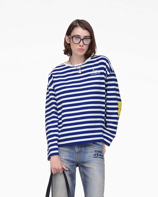 Daisy Striped Longsleeve Pansy/White Marc Jacobs / READY TO WEAR