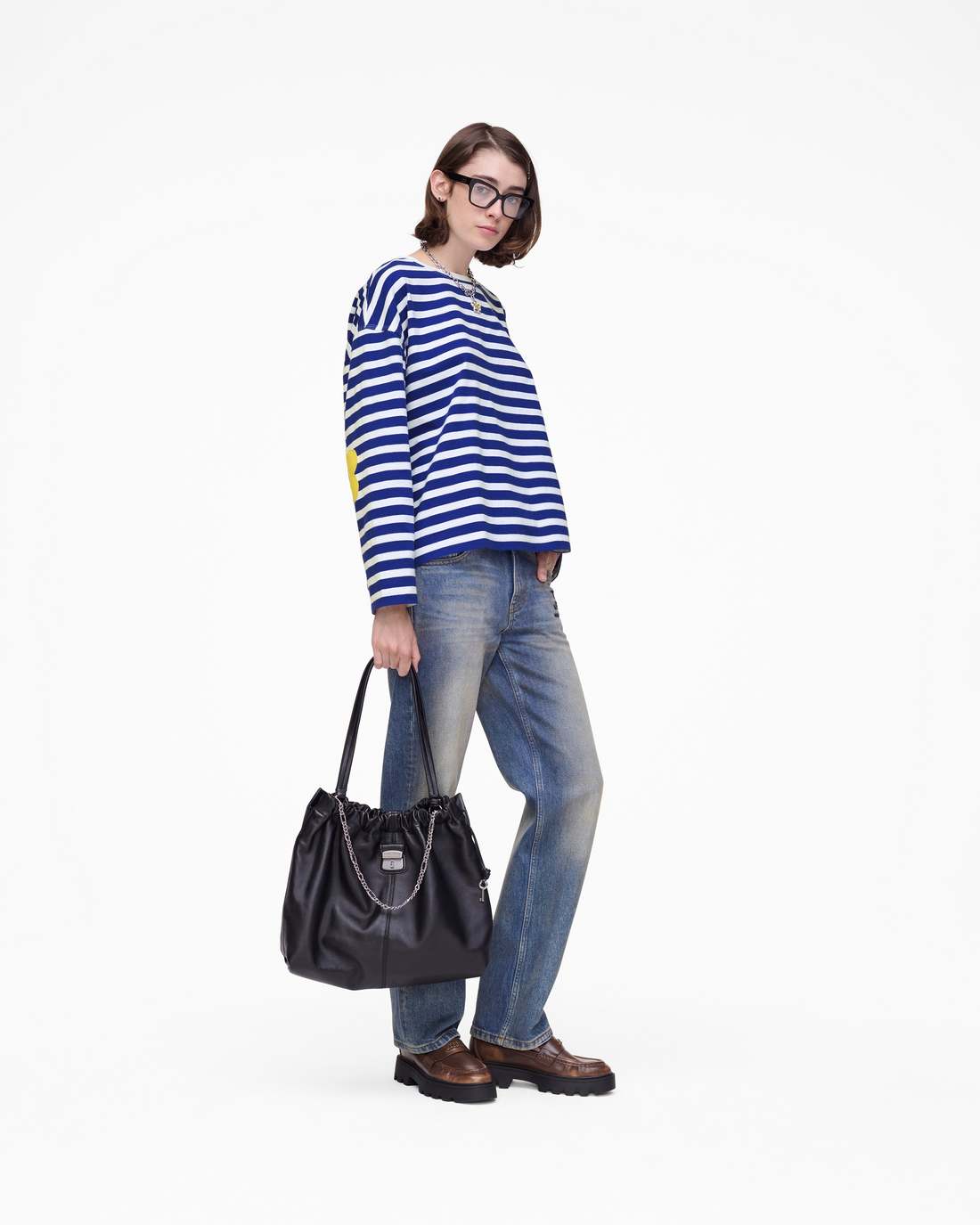 Daisy Striped Longsleeve Pansy/White Marc Jacobs / READY TO WEAR