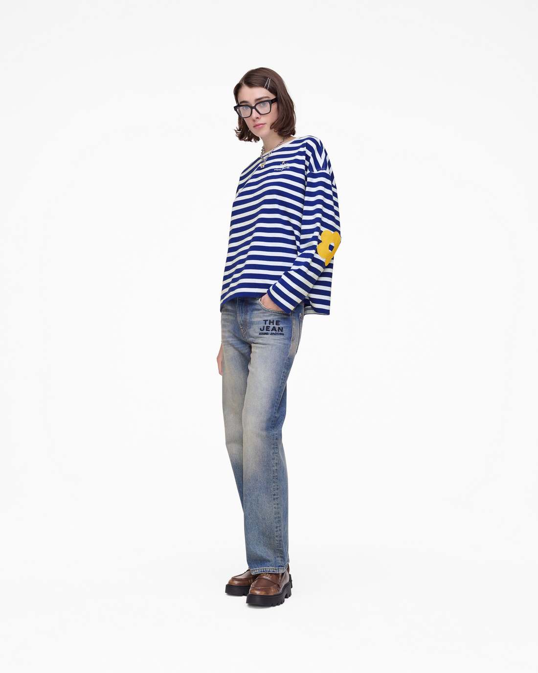 Daisy Striped Longsleeve Pansy/White Marc Jacobs / READY TO WEAR