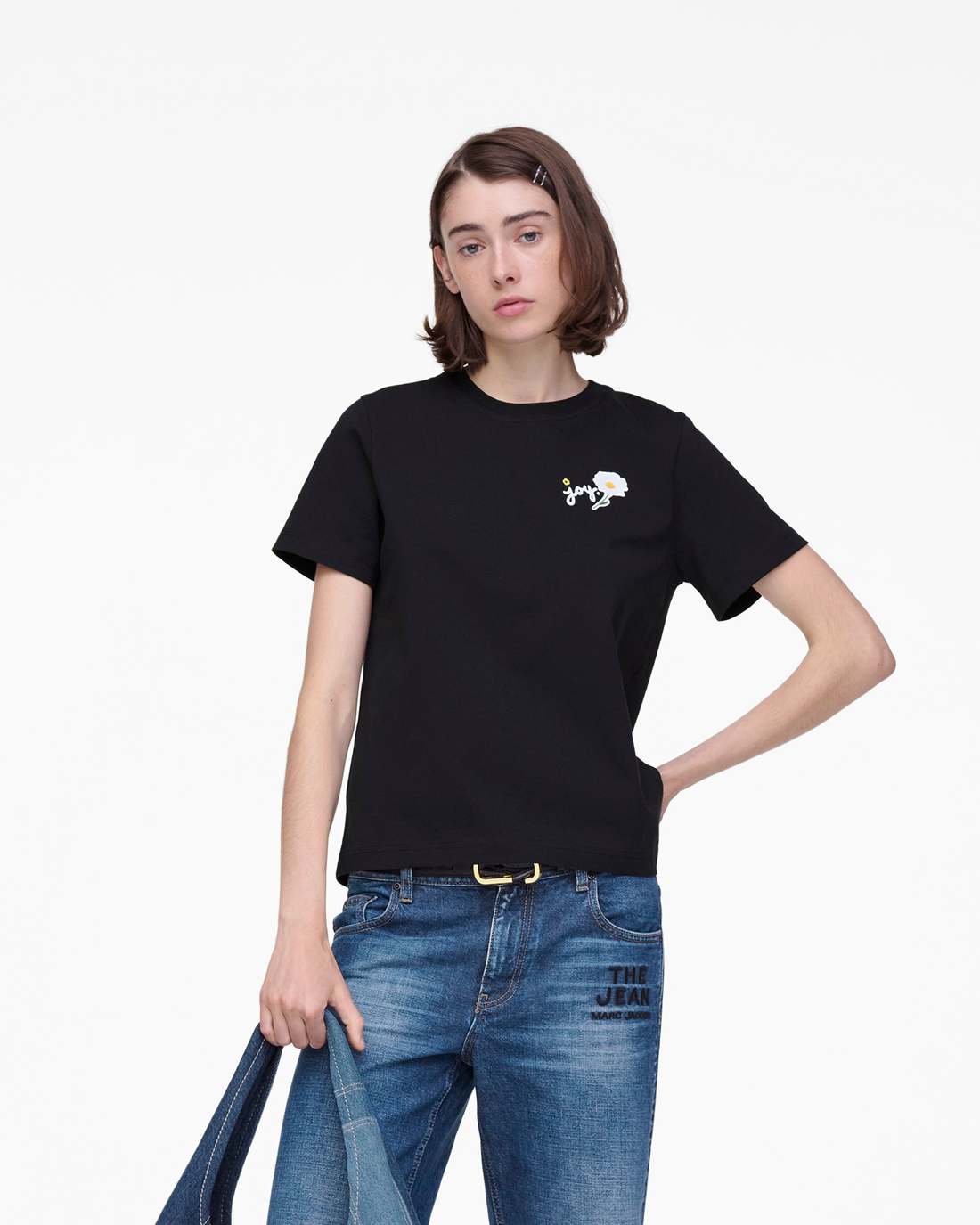 Marc Is Joy Daisy Baby Tee Black Marc Jacobs / READY TO WEAR