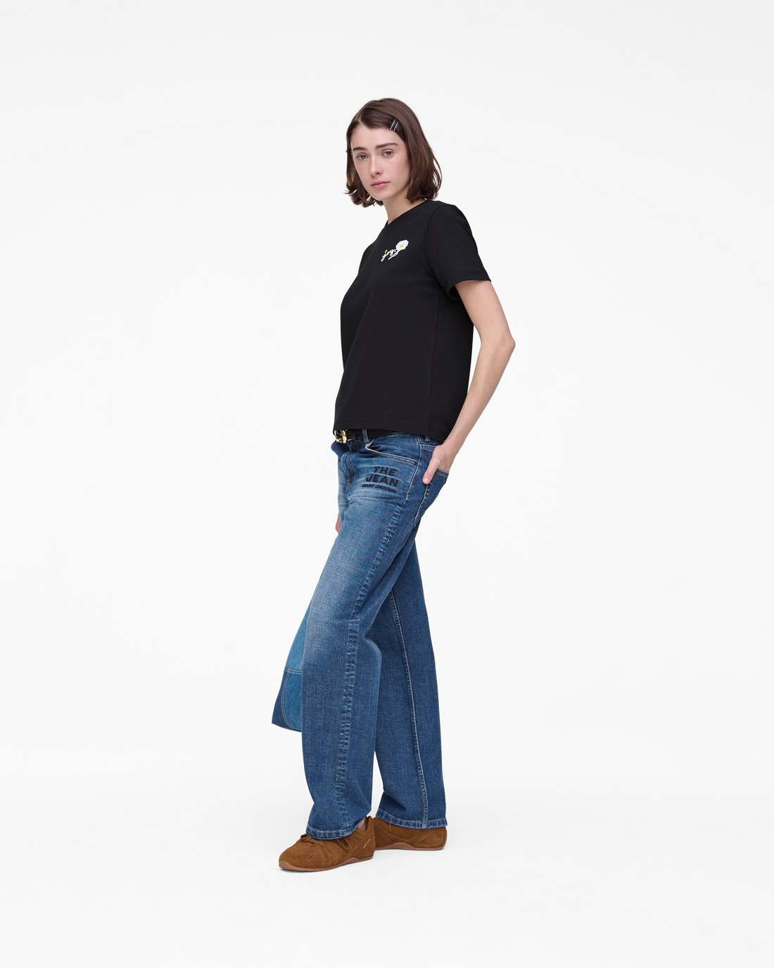 Marc Is Joy Daisy Baby Tee Black Marc Jacobs / READY TO WEAR