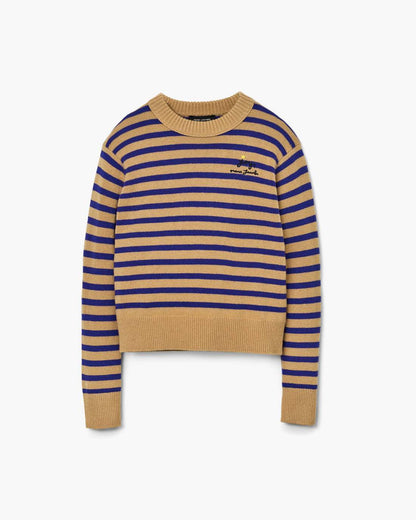 Joy Striped Crewneck Camel/Pansy Marc Jacobs / READY TO WEAR