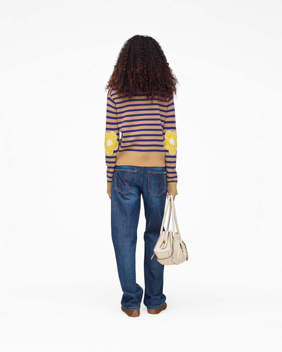 Joy Striped Crewneck Camel/Pansy Marc Jacobs / READY TO WEAR