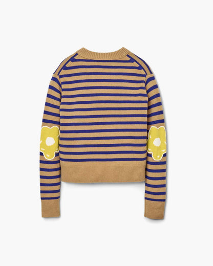 Joy Striped Crewneck Camel/Pansy Marc Jacobs / READY TO WEAR