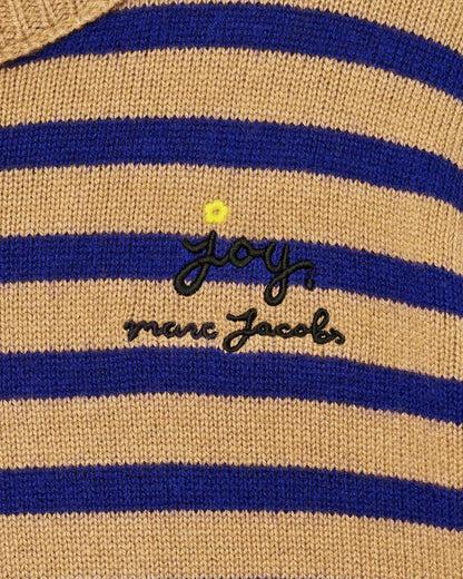 Joy Striped Crewneck Camel/Pansy Marc Jacobs / READY TO WEAR