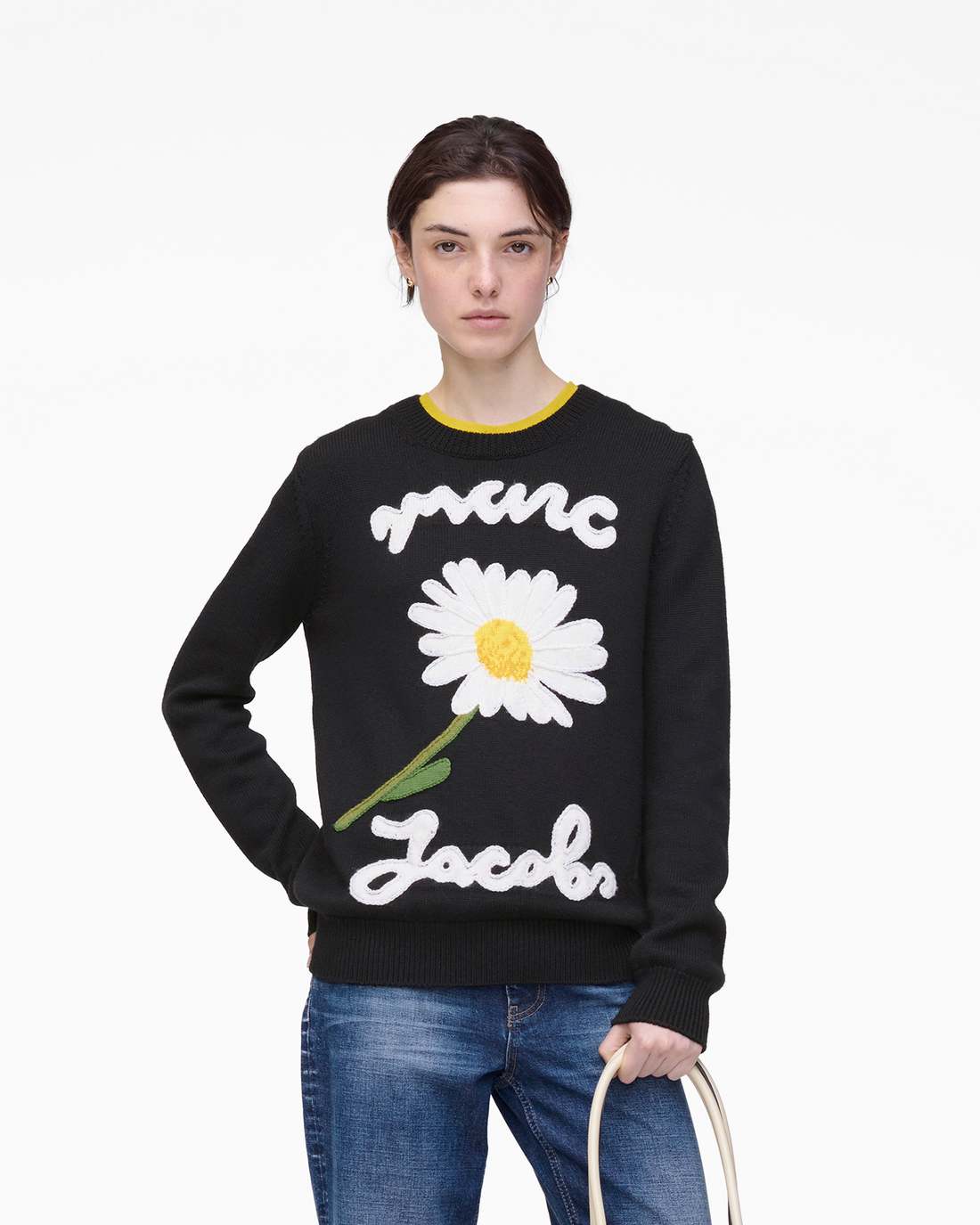 Marc Is Joy Jacquard Crewneck Black Marc Jacobs / READY TO WEAR