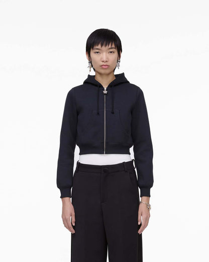 Marc Jacobs Charm Cropped Hoodie Black