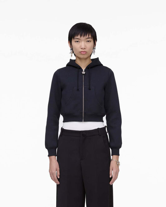 Charm Cropped Hoodie Black Marc Jacobs / READY TO WEAR