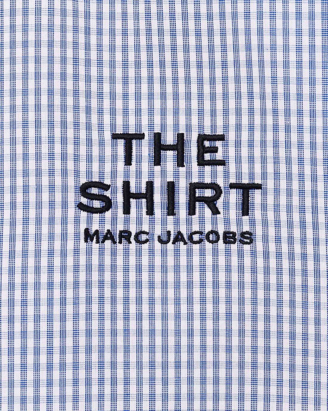 Marc Jacobs The Cropped Femme Shirt Blue Multi