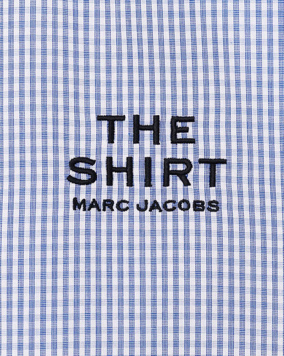 Marc Jacobs The Cropped Femme Shirt Blue Multi