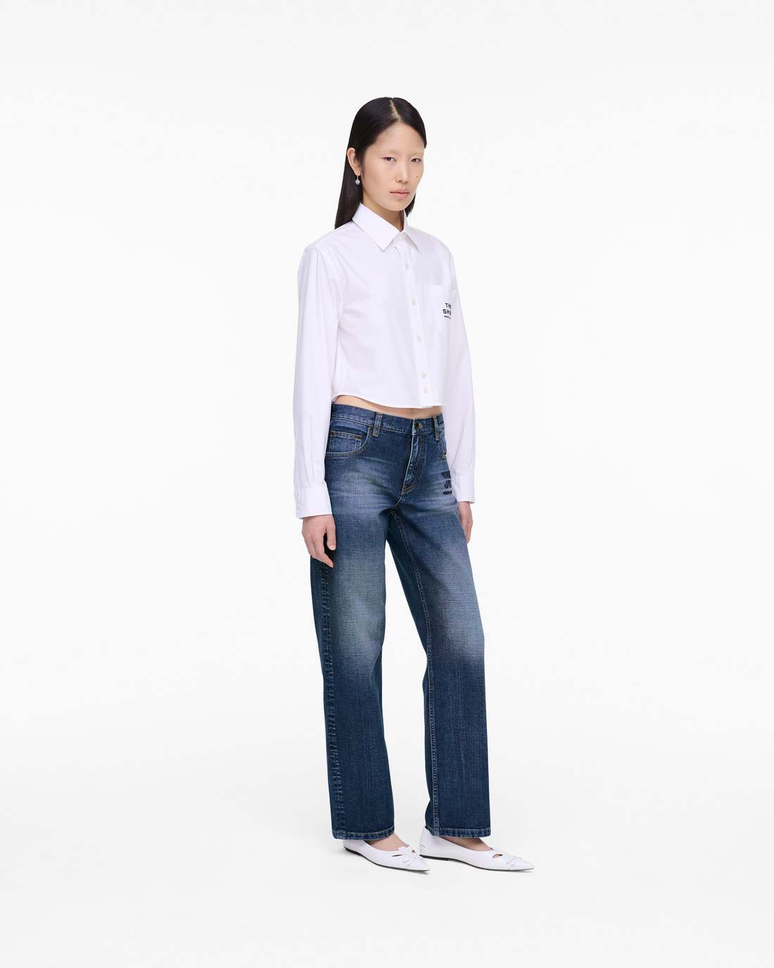 Marc Jacobs THE CROPPED FEMME SHIRT White
