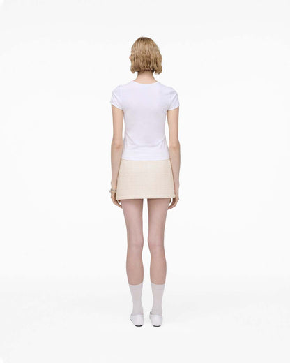 Charm Logo Shrunken Tee White Marc Jacobs / READY TO WEAR|NEW ARRIVALS