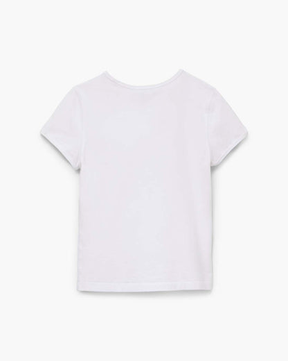 Charm Logo Shrunken Tee White Marc Jacobs / READY TO WEAR|NEW ARRIVALS
