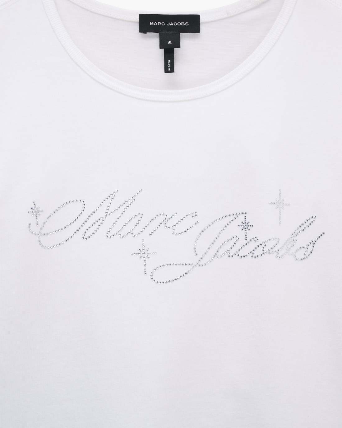 Charm Logo Shrunken Tee White Marc Jacobs / READY TO WEAR|NEW ARRIVALS
