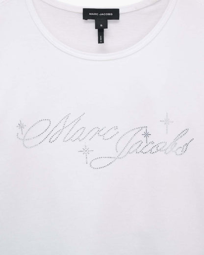 Charm Logo Shrunken Tee White Marc Jacobs / READY TO WEAR|NEW ARRIVALS