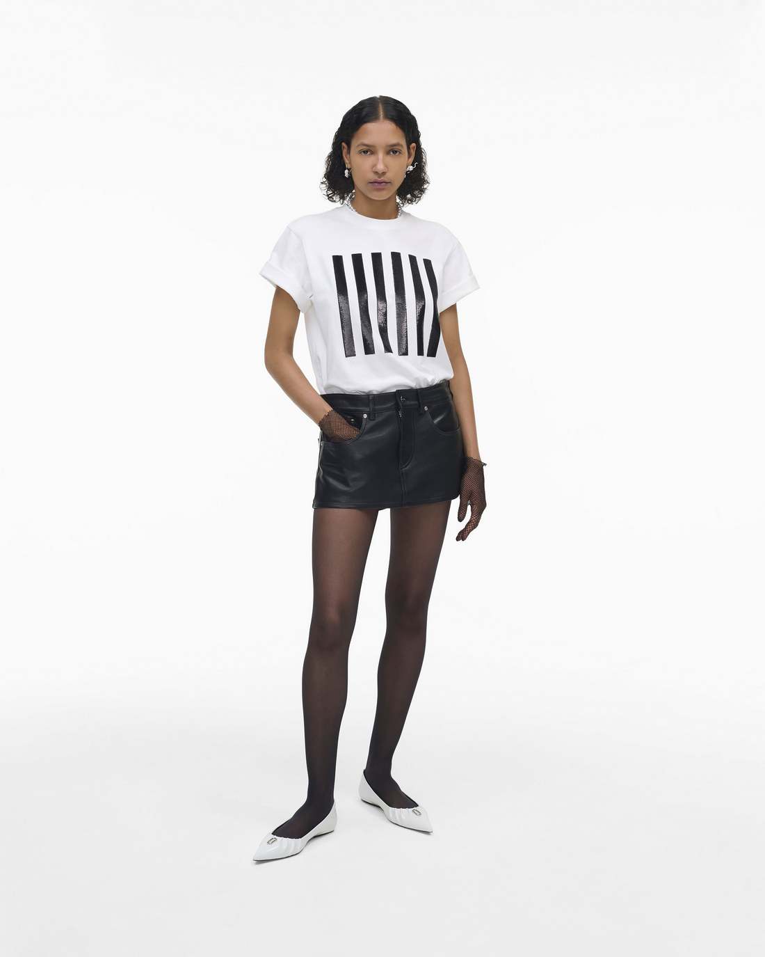 Marc Jacobs The Stripe Box Tee White