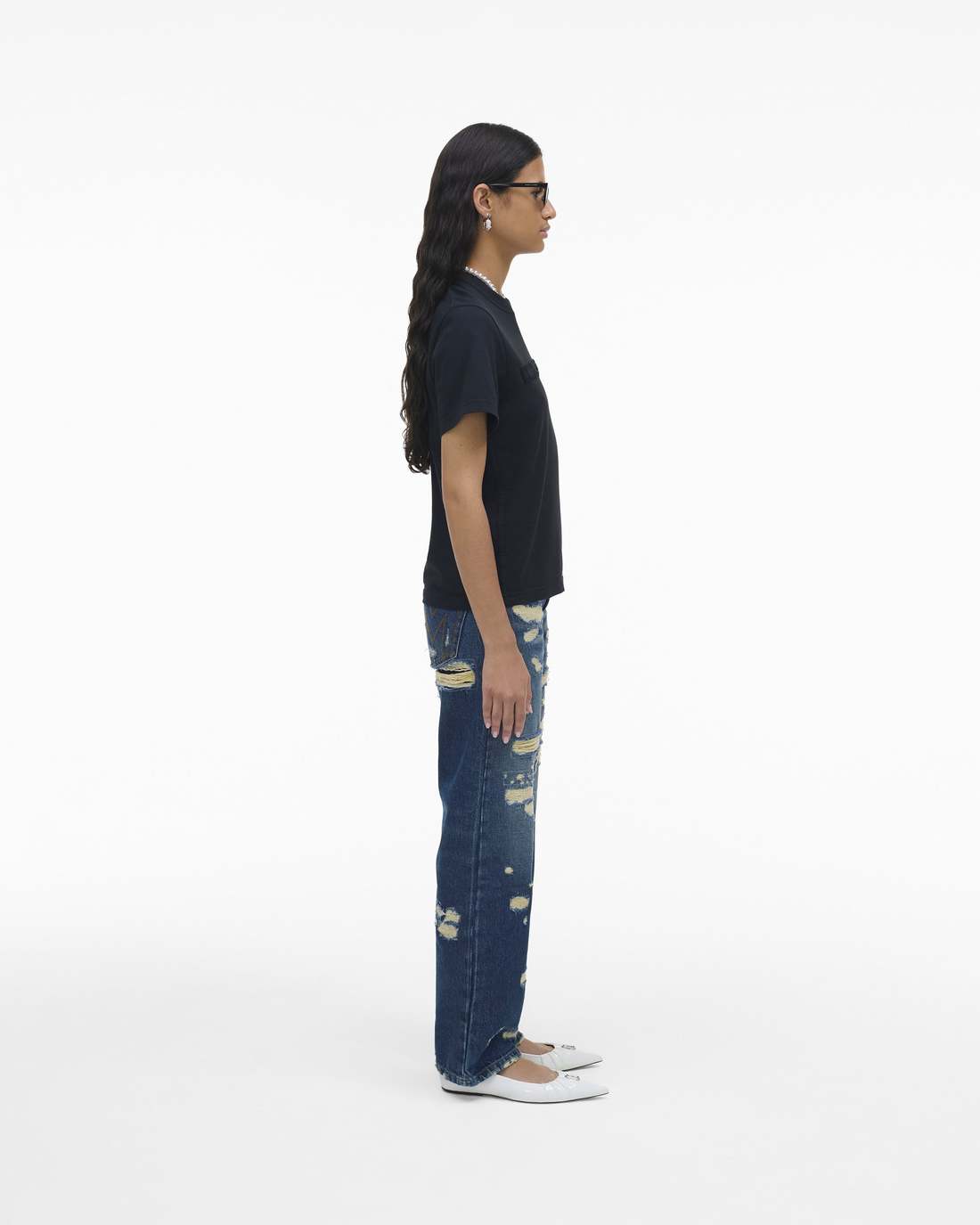 Marc Jacobs The Logo Baby Tee Black